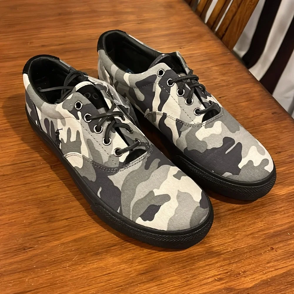 Polo Ralph Lauren Vaughn Camo Boat Deck Shoes Sneakers new Mens Size 11.5